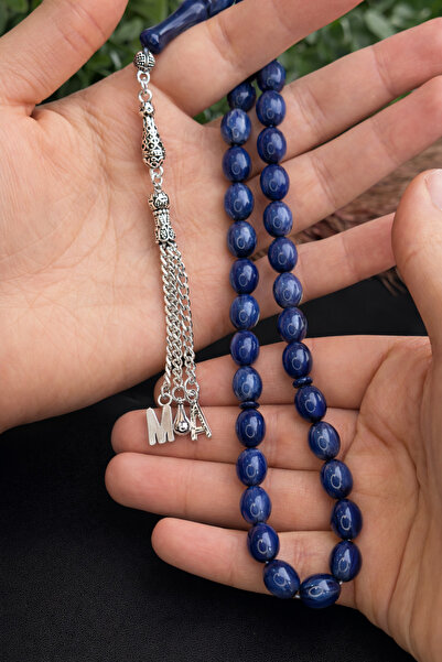 vevasilver Mavi damarlı toz kehribar tesbih, zamanla koyulaşır. Size ve sevdi...