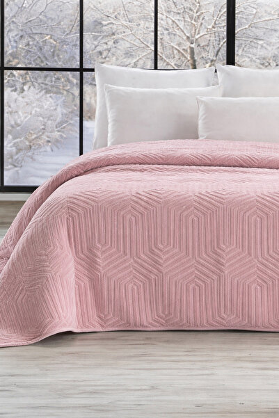 Özdilek Prestige Çift Kişilik Kabartma Desenli Battaniye - MENEKŞE