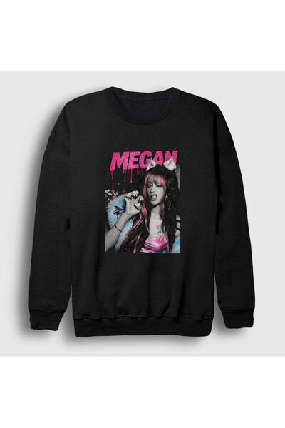 Presmono سويت شيرت أسود للجنسين من Cat Claw Megan Katseye 596548tt