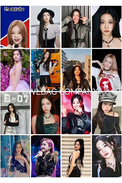 OWLBAG COMPANY حقيبة OWL BAG Babymonster - مجموعة من 16 بطاقة صور بتصميم فريتا