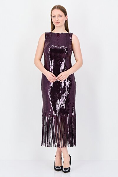 NANETTE LEPORE Women Embellished Maxi Dress, Purple