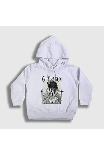 Presmono سويت شيرت بقلنسوة للأطفال من الجنسين باللون الأبيض من G-Dragon 598872tt