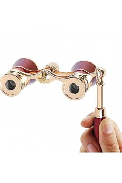Forestia Tiyatro Opera Sahne İzleme Dürbünü 3x25 Prinç Metal Kaplamalı Retro ...