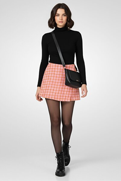 PROMOD Women Checkered Skorts, Multicolor