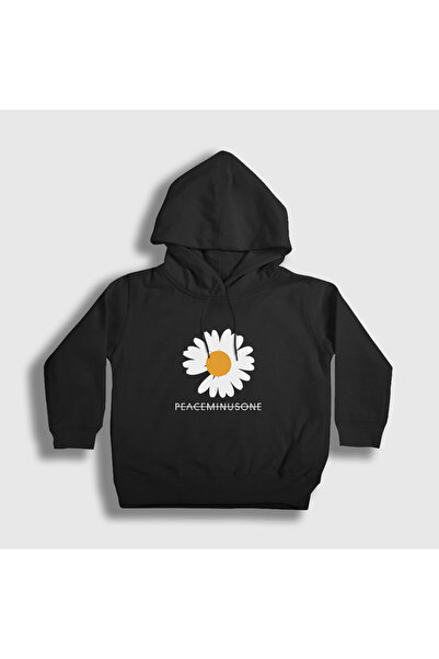 Presmono Unisex Παιδικό Μαύρο Φούτερ με κουκούλα Daisy Peaceminusone G-Dragon...