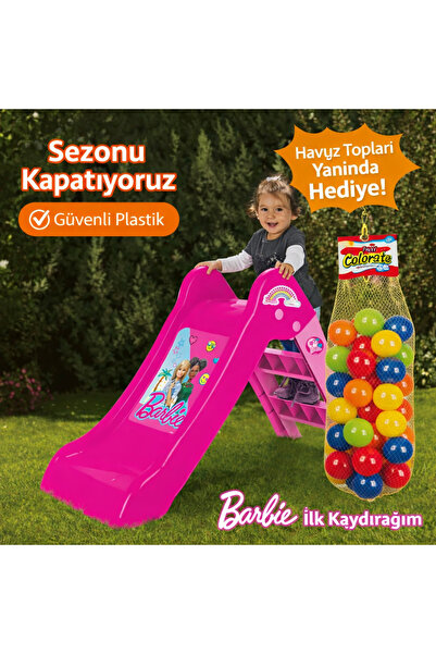 Sayıcı Kids PEMBE İlk Kaydırağım + Havuz Topları