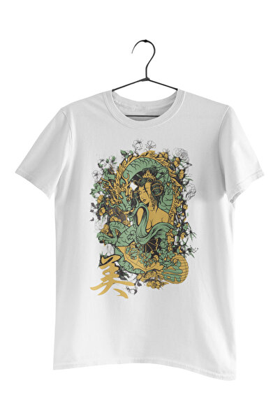 Generic (Unbranded) Tricou Malfini Japan alb, mărimea M, pentru bărbați