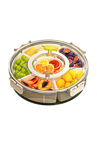 NEXTLY Compartmentalized Container, 6 Sections, 26cm, White