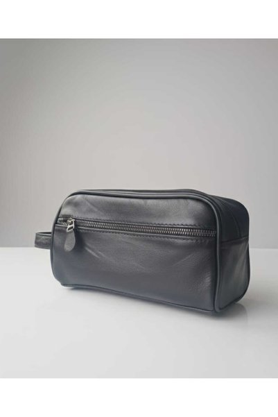 Carenzo Genuine Leather Handbag - Black