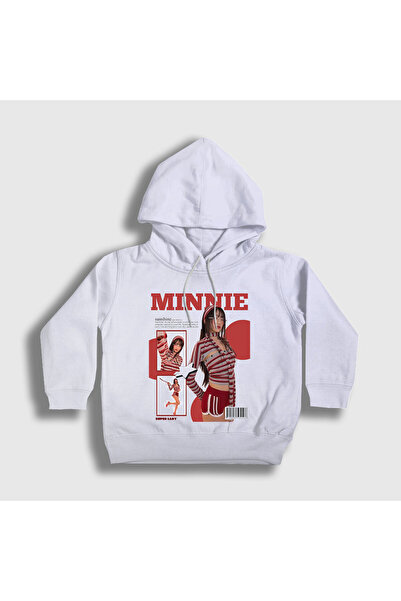 Presmono Hanorac cu glugă unisex pentru copii, alb, Sunshine Minnie I Dle Gid...