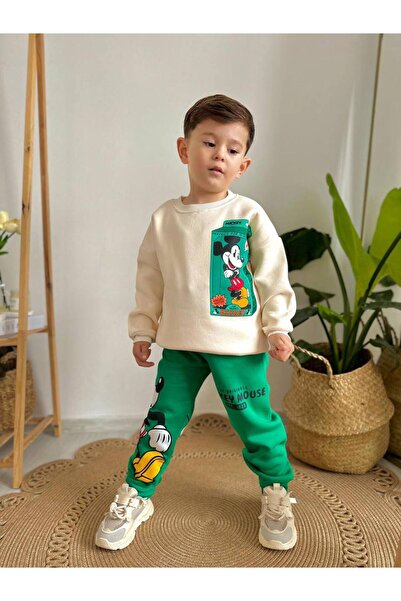 Asortik Kids Σετ φούτερ για αγόρια με 3 κλωστές, με μοτίβο και άνετη εφαρμογή...