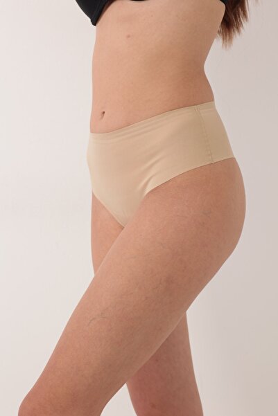 star iç giyim Skin Laser Cut Low Waist Thong Corset Panties