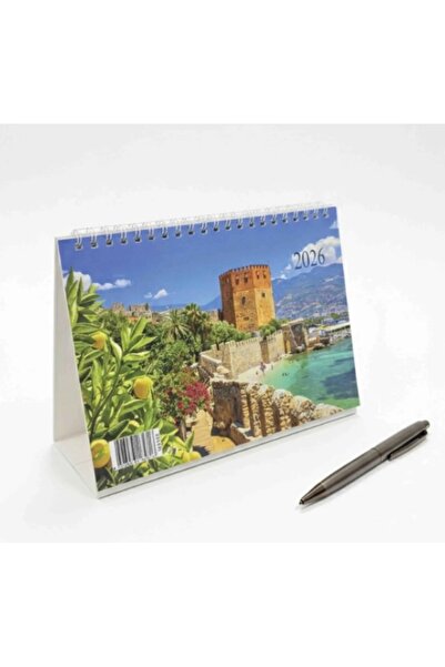 Lizy Üçgen Masa Takvimi Manzara