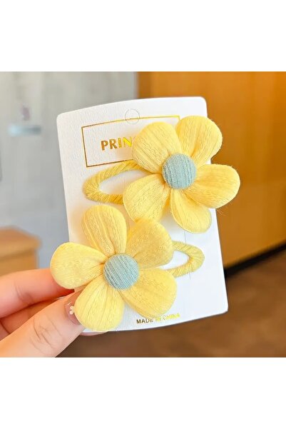 Accessories Hei Yellow Daisy Patterned 2-Piece Snap Buckle for Daily Use Chil...