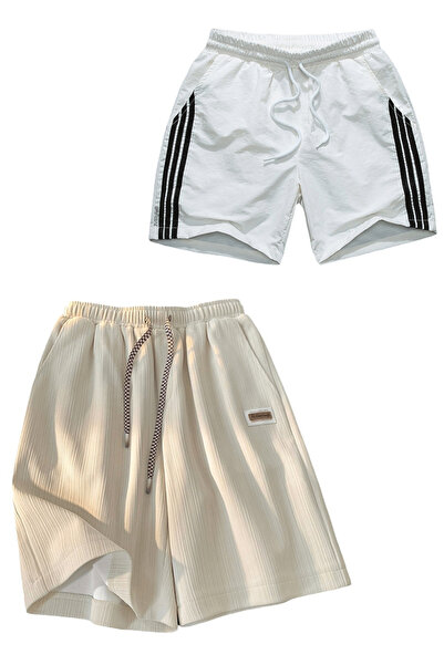 PriStyle Shorts for Children, up to 10-12 years, Adjustable Drawstring, Side ...