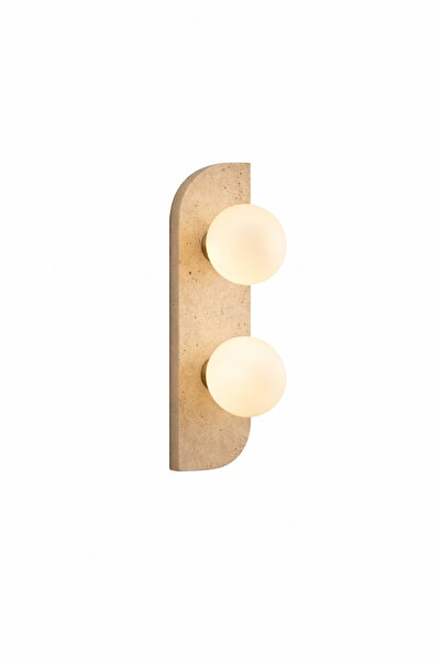NOYA LİGHTİNG APLİK - TRAVERTEN TAŞ APLİK - BOHEM RUSTİK TARZ AYDINLATMA - AP...