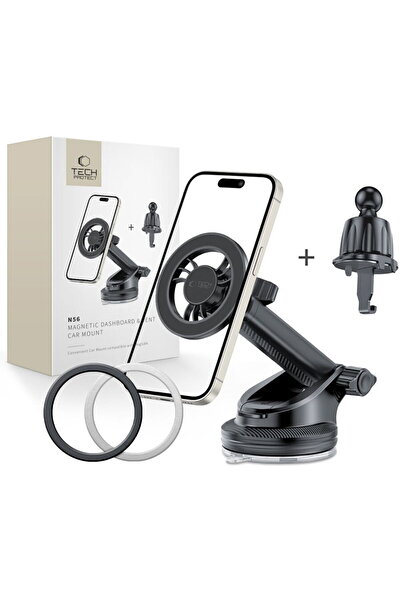 Tech-Protect N56 MAGNETIC MAGSAFE DASHBOARD & VENT CAR MOUNT BLACK