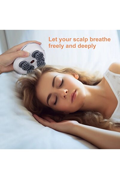 NEW Head Scalp Massager Promoting Hair Growth Kneading Vibration Soft Silicon...