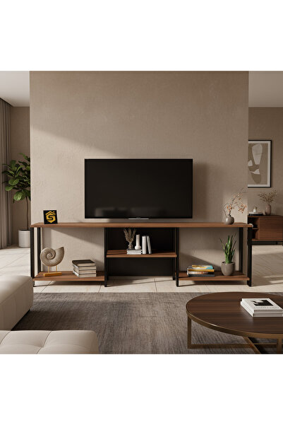 Stylish Home TV stand – brown and black | MZTV01