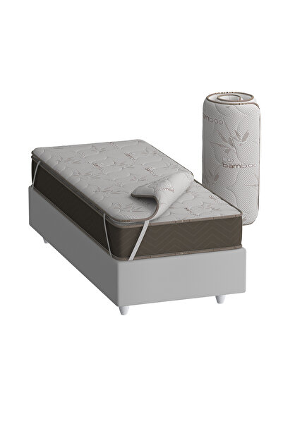 Derman Yatak pedi,90x190 cm Full Ortopedik Bamboo Yatak Şiltesi,Topper