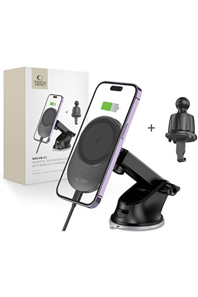 Tech-Protect 1x Cablu USB-A + 1x Cablu USB-C Încărcător Wireless MagSafe pent...