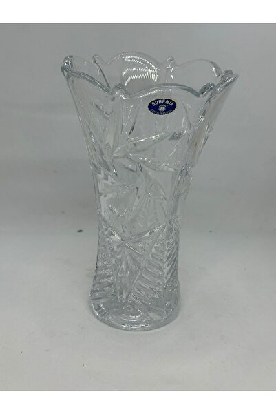 Armonia Floral Vaza de Cristal Bohemia Pinwheel H20.5