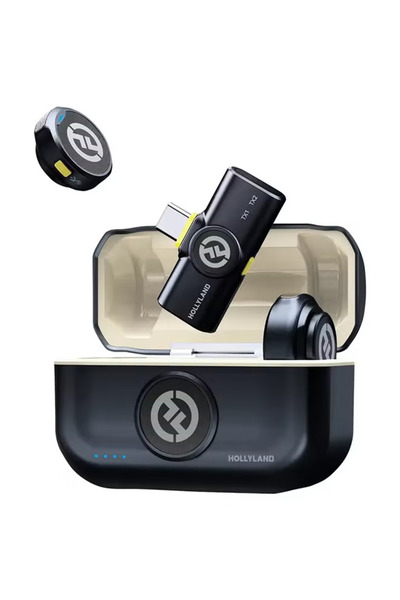 HollyLand Lark M2 Wireless Lavalier Microphone for iPhone Android Camera Nois...