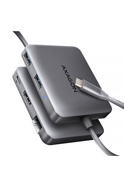 Axagon USB Hub HMC-5HL, USB-C, 4K/60Hz, RJ-45