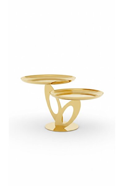 Mondecor Queen Gold 2-Piece Presentation Plate 26X20 cm