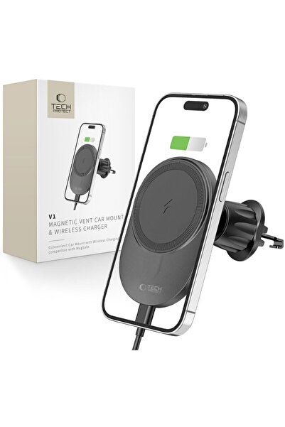 Tech-Protect USB-A + USB-C Cables Included MagSafe Inductive Charger for Air ...