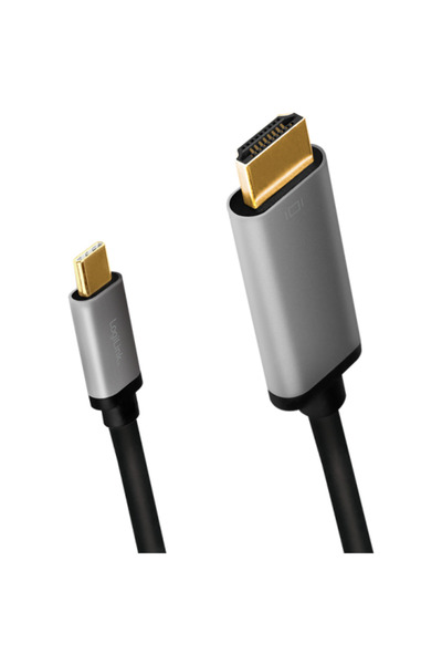 LogiLink Cablu video, USB 3.1 Tip-C (T) la HDMI (M), 0,15 m, rezoluție maximă...