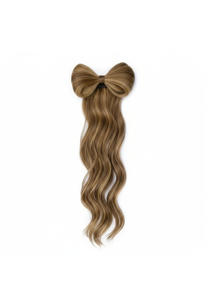 SADOER Extensie fundă cu clemă, caramel