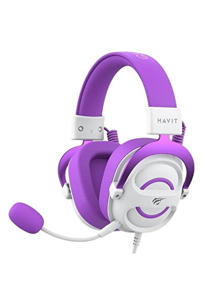 Havit Căști H2002E, cu fir, violet
