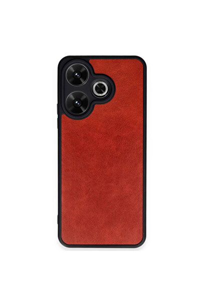 eco port غطاء جلدي أرس لهاتف ريدمي 13 4G - أحمر