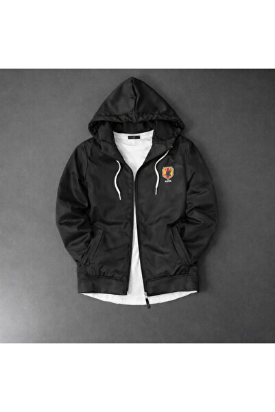 NOFLEN جاكيت سكوبا رجالي مطبوع باللونين الأسود والرمادي من اليابان عالي الجودة