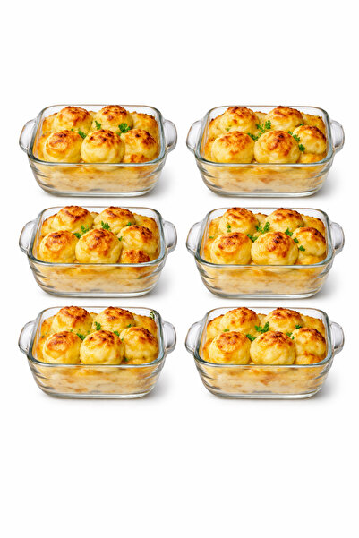 mawfoor Mini square decorative serving dish set for lasagna, potato balls, or...