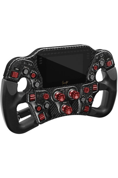 OEM Asetek SimSports Invicta Formula Red on Black Edition Professional Steeri...