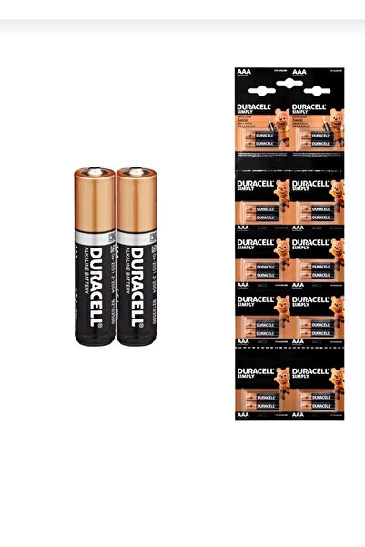Duracel AAA alkalin ince kalem pil 20 li paket