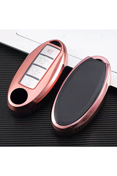 Alazpay غطاء مفتاح من مادة TPU اللامعة لسيارات نيسان جوك، قاشقاي، إكس-تريل، م...