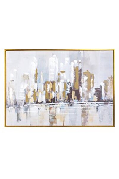 Jumbo Pictură în ulei cu clădiri abstracte ale orașului