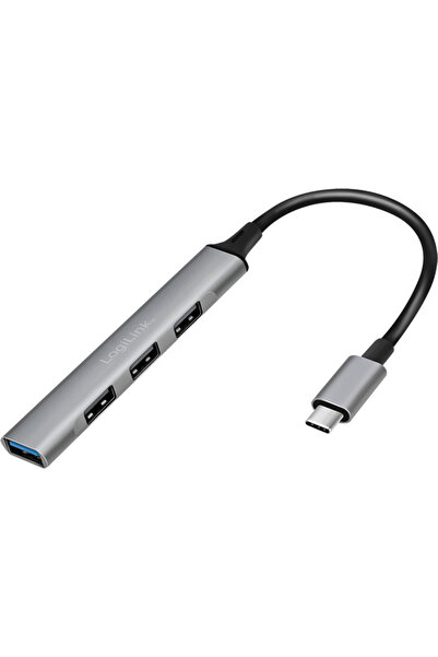 LogiLink UA0392, 1x USB-A 3.2 Gen1, USB-A 2.0 x 3, Gri