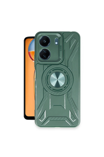 eco port حافظة سيليكون لينكولن لـ Redmi 13c - أخضر داكن