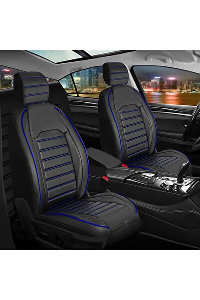 ACKSTORE غطاء مقعد سيارة من الجلد متوافق مع أوبل كورسا بي، طقم كامل من 5 قطع،...