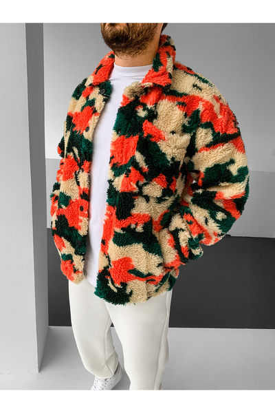 NO1 KONSEPT Thick Weighted Premium Colored Sherpa Plush Jacket