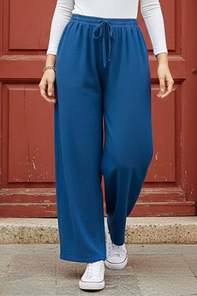 İmajButik Indigo Wide Leg Ayrobin Trousers