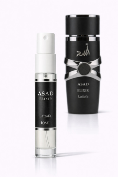 lattafa Asad elixir - men's perfume water 10 ml, intense oriental aroma