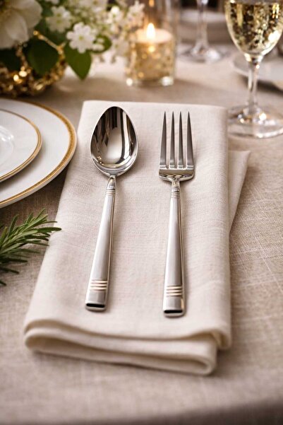 Aslan Lizbon 60 Parça Büyük Aile Çatal Kaşık Takımı