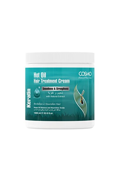 Cosmo Keratin Hot Oil Deep Hair Treatment Repair Conditioning Cream (1L)