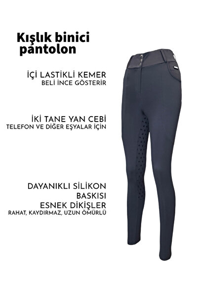 ALPHARİDER Binici Pantolon Antrasit Renk Kışlık