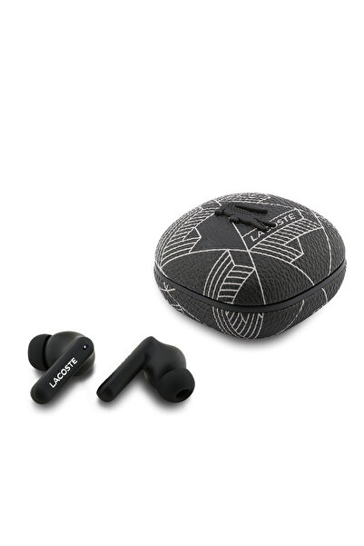 Lacoste Orjinal Lisanslı ANC/ENC Monogram Desenli TWS Kulak İçi Bluetooth Kul...